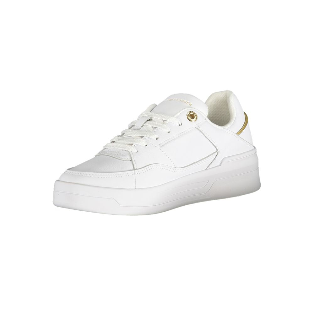 Tommy Hilfiger White Polyurethane Women's Sneaker