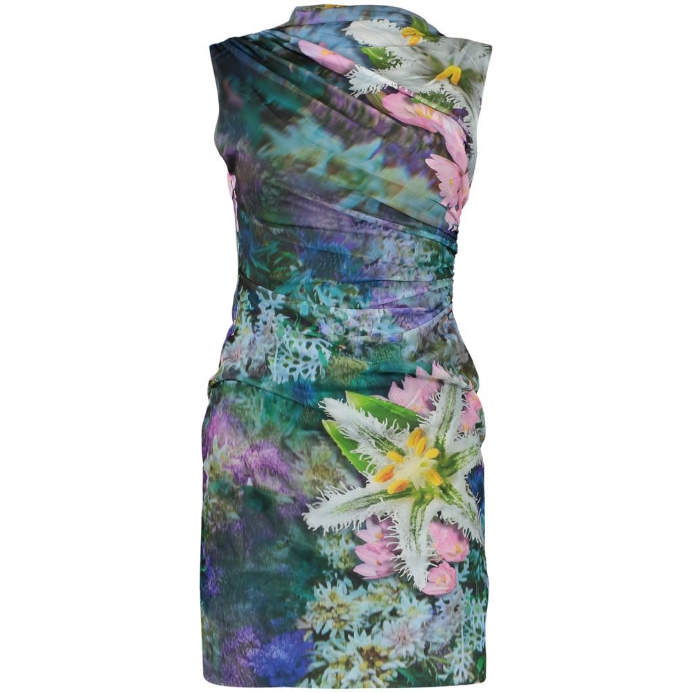 Desigual Green Cotton Everyday Dress