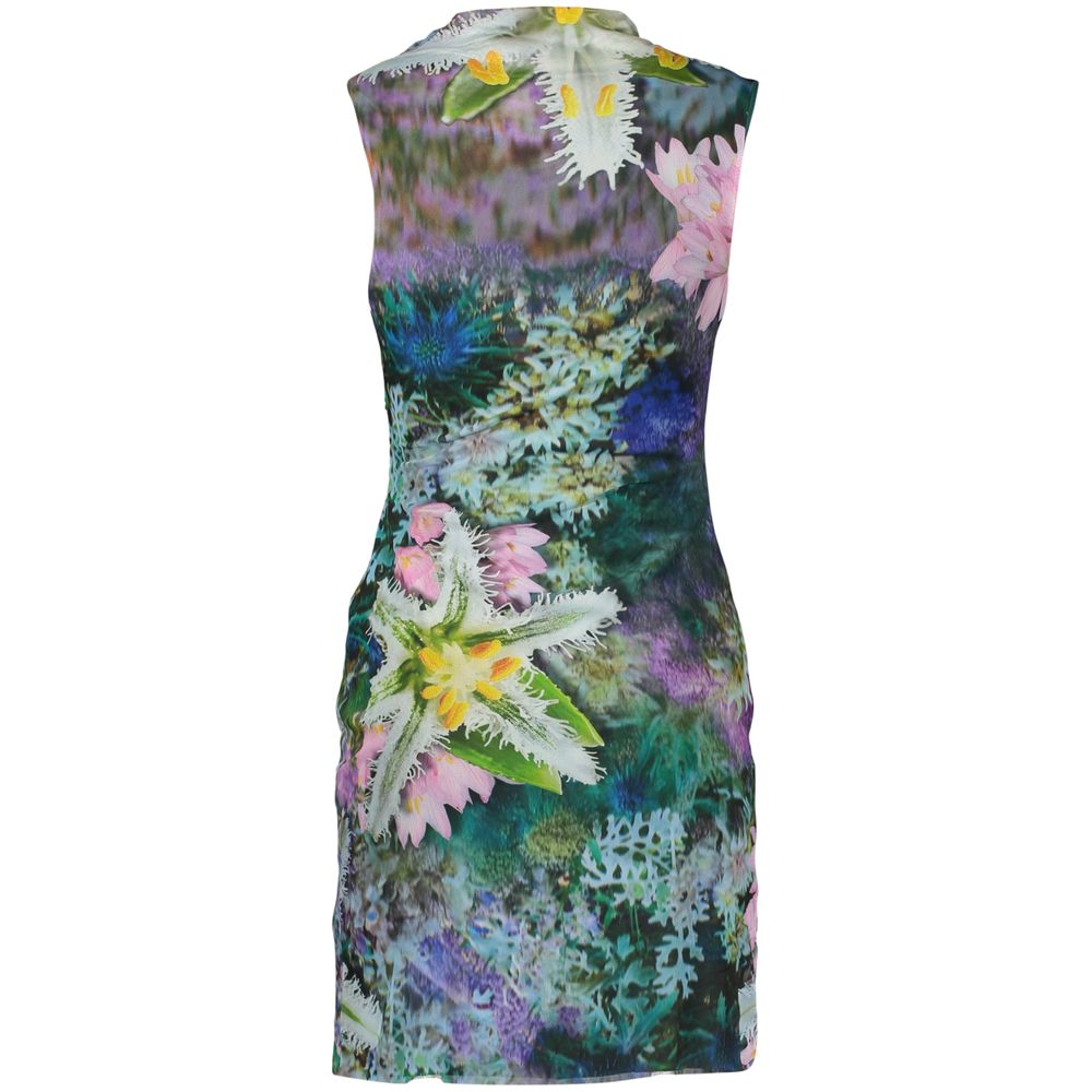 Desigual Green Cotton Everyday Dress