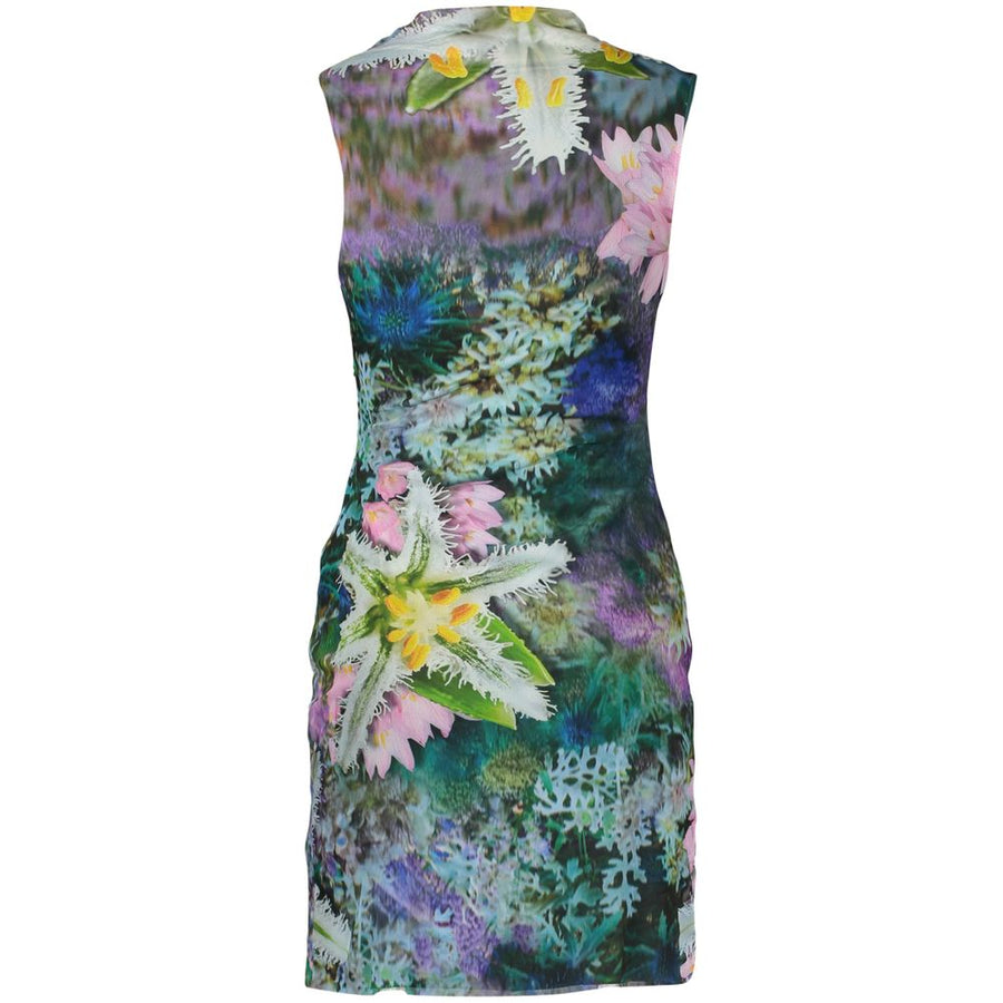 Desigual Green Cotton Everyday Dress