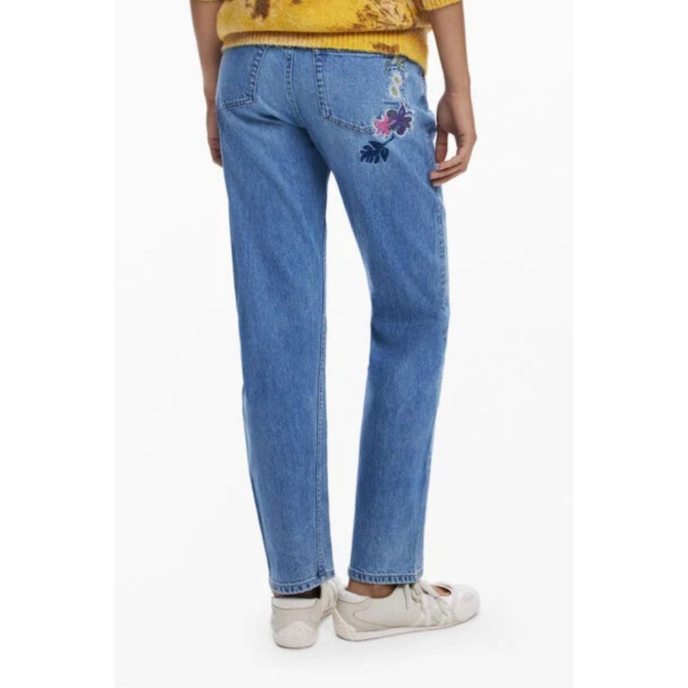 Desigual Blue Cotton Denim Jeans