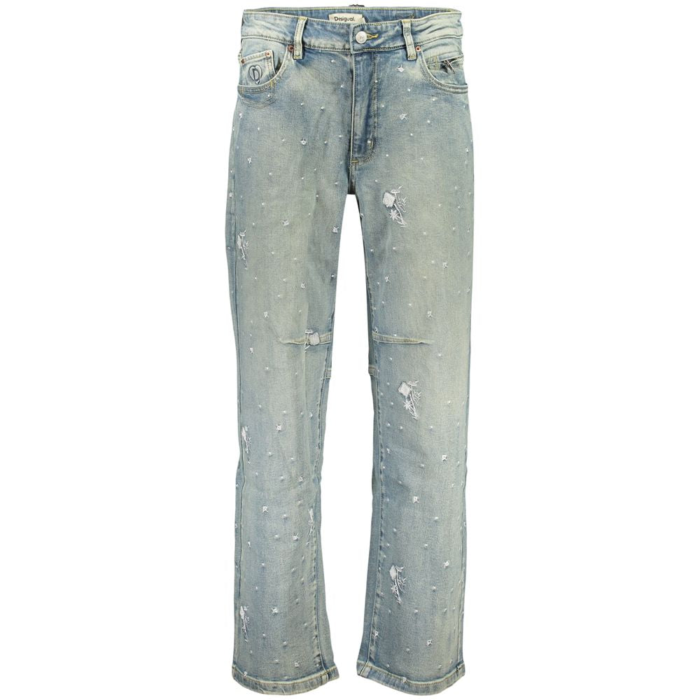 Desigual Blue Cotton Denim Jeans