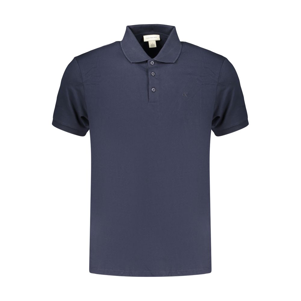 Calvin Klein Blaues Baumwoll-Poloshirt für Herren