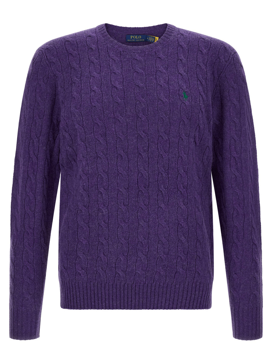 Polo Ralph Lauren Lilac Wool Cardigan