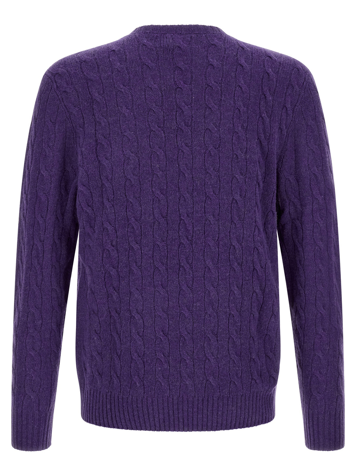 Polo Ralph Lauren Lila Wollstrickjacke