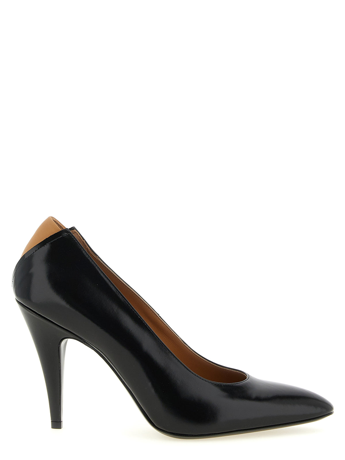 Jil Sander Black High-Heel Calfskin Pumps