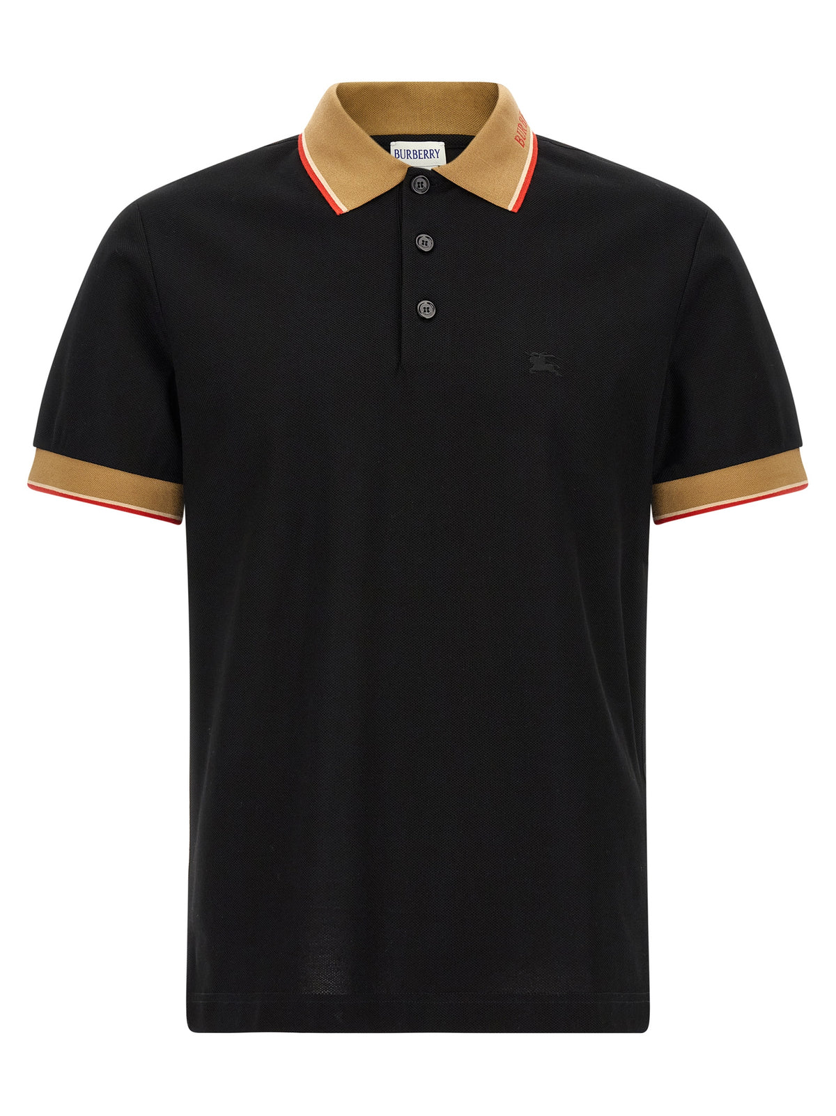 Burberry Schwarzes Baumwoll-Poloshirt