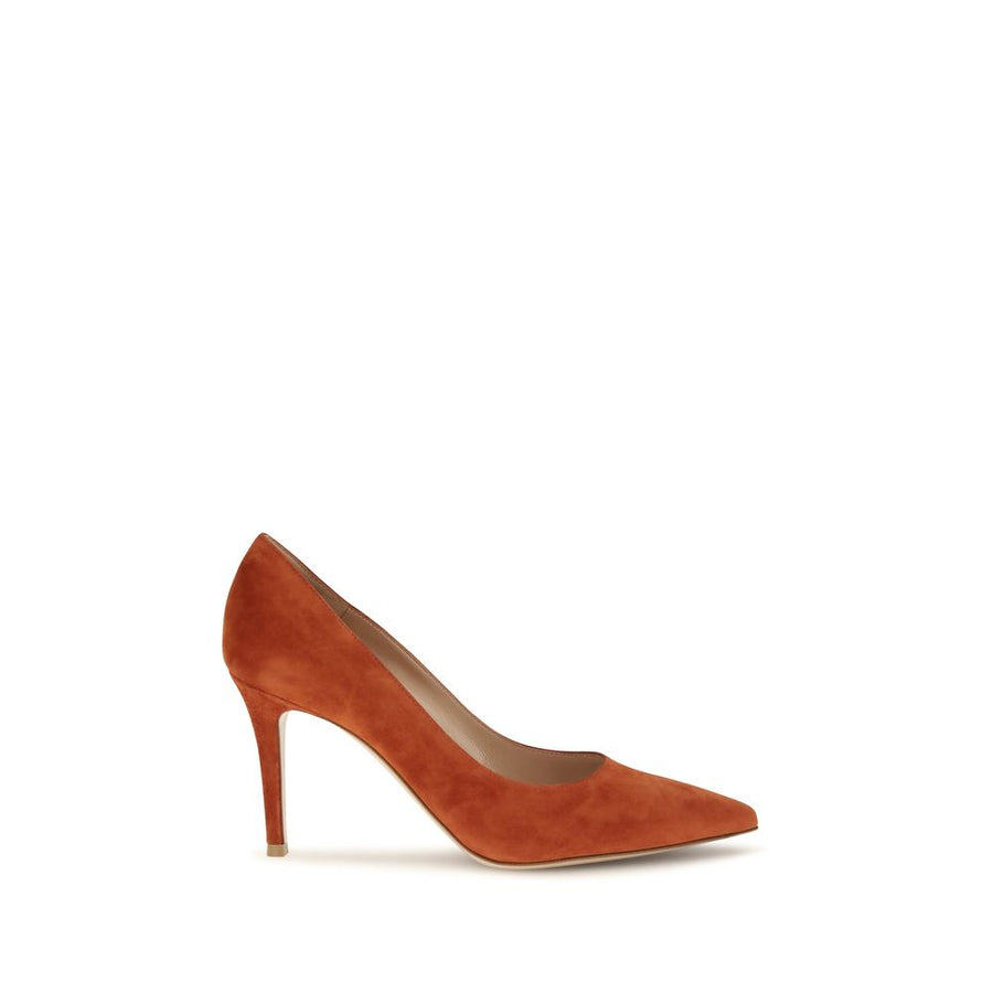 Gianvito Rossi Red Calf Leather High-Heel Pumps