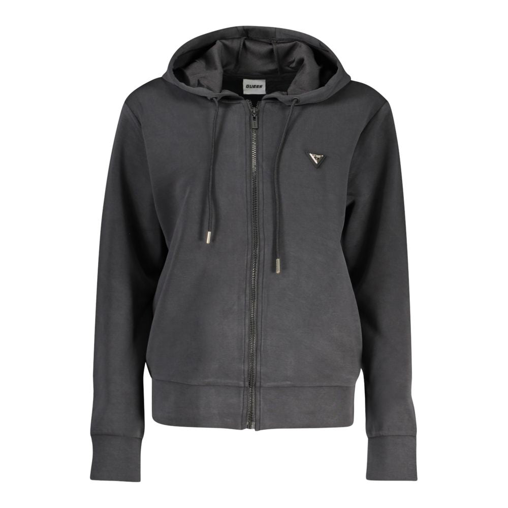 Guess Jeans Women's Black Polyester Hoodie