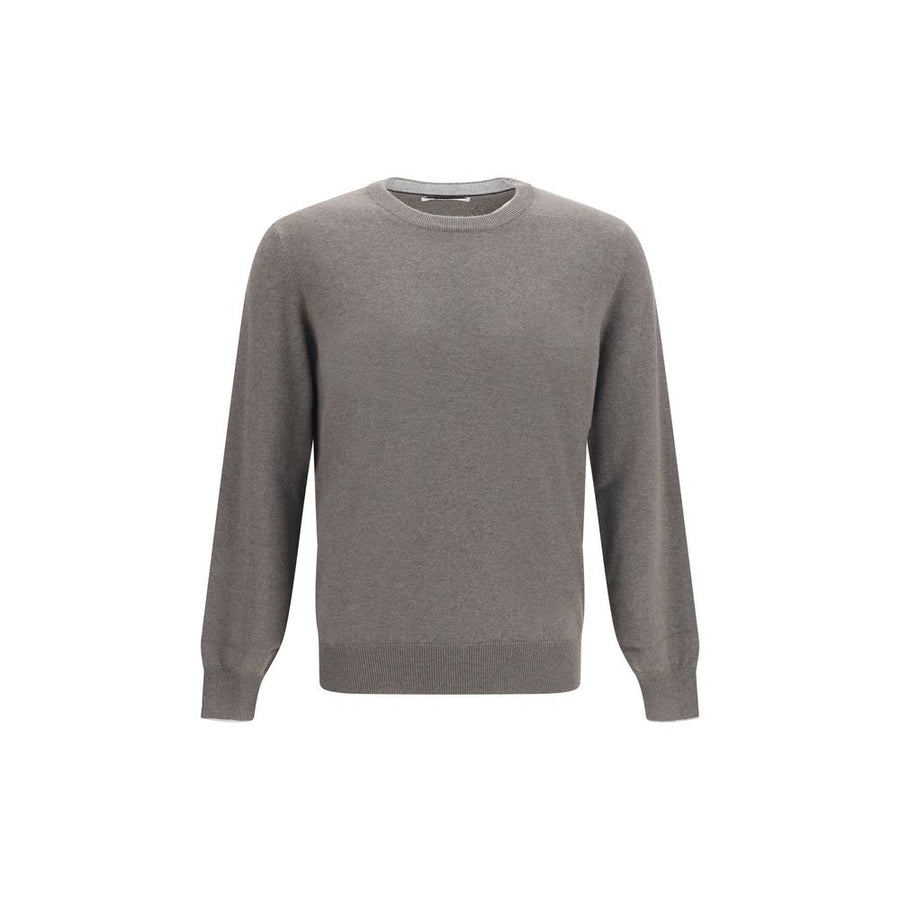 Brunello Cucinelli Grey Cashmere Sweater
