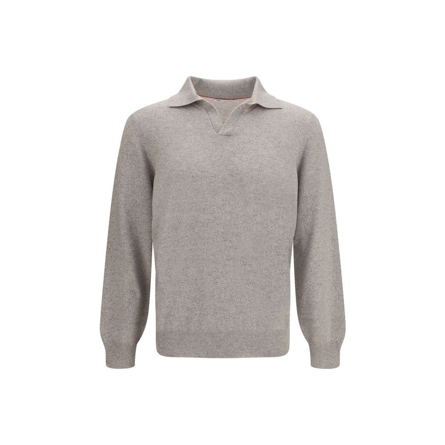 Brunello Cucinelli Grey Cashmere Sweater