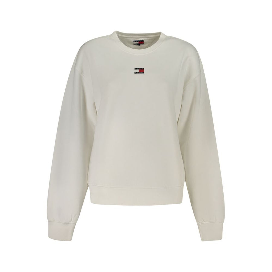 Tommy Hilfiger Women's White Cotton Sweatshirt