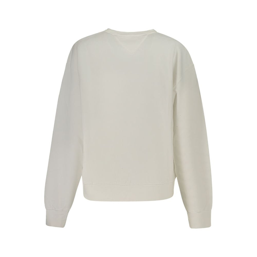 Tommy Hilfiger Women's White Cotton Sweatshirt