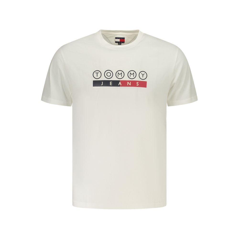 Tommy Hilfiger Weißes Herren-T-Shirt aus Baumwolle