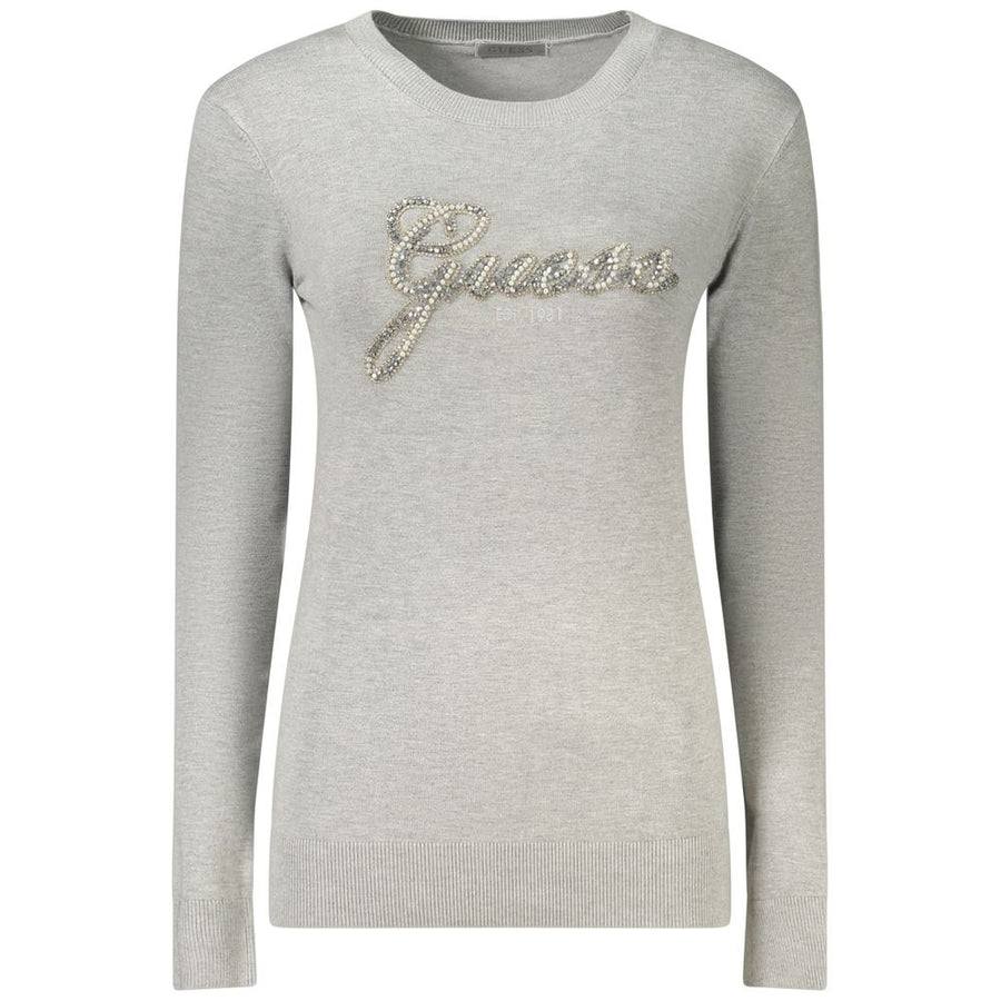 Guess Jeans Grey Viscose Sweatshirt