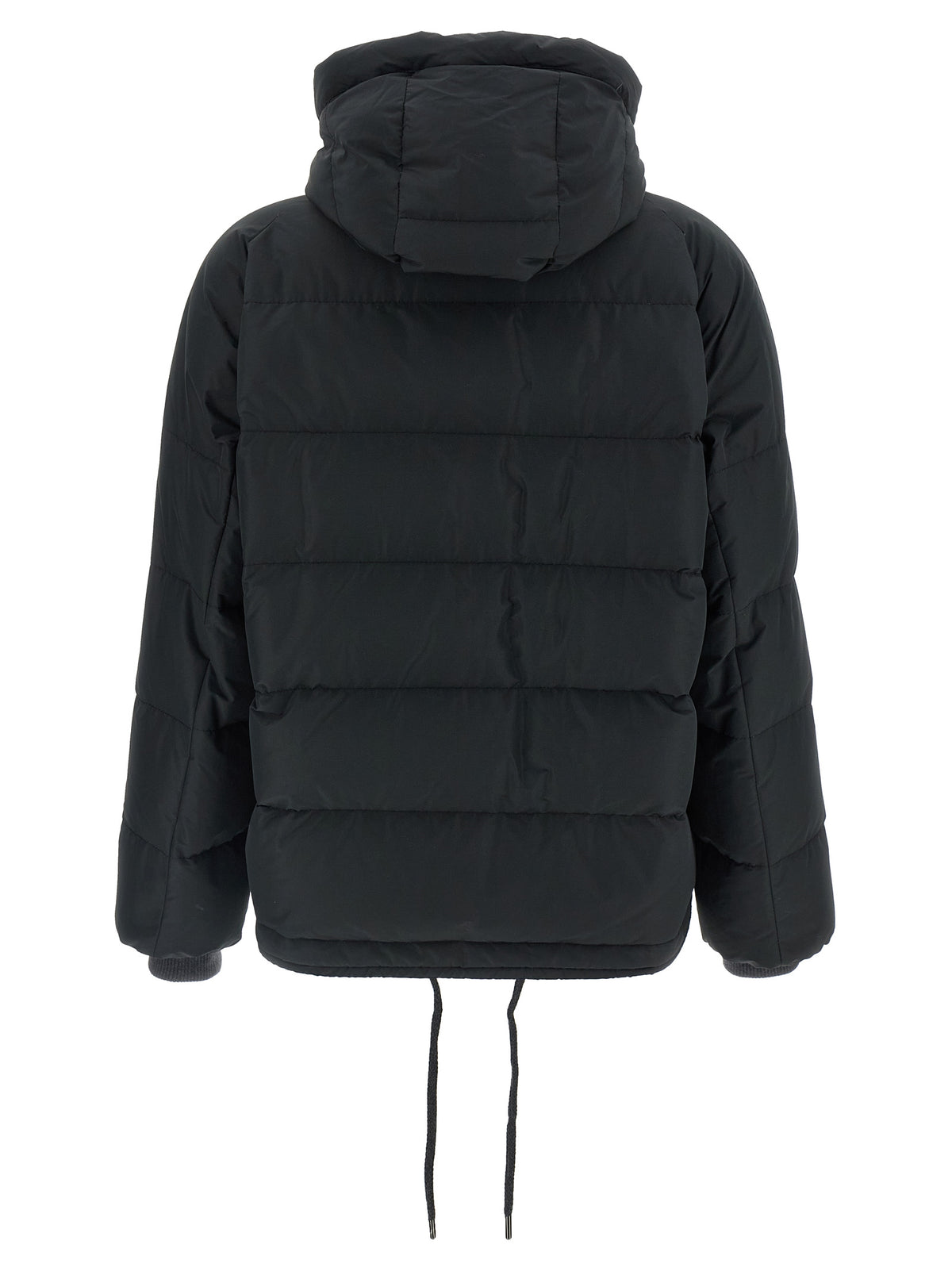 Brunello Cucinelli Schwarze Baumwoll-Shell-Jacke