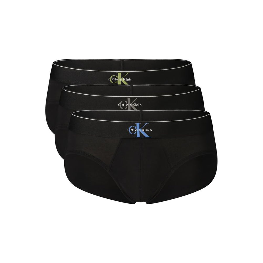 Calvin Klein Men's Black Cotton Briefs
