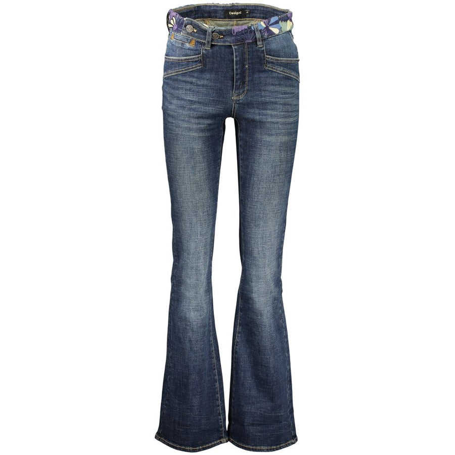 Desigual Damen-Jeans aus Baumwolle in Blau