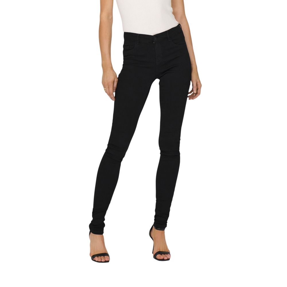 Only Schwarze Skinny Jeans aus Viskose