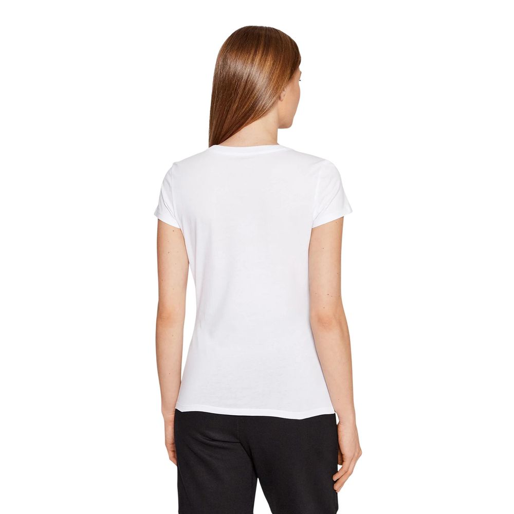Armani Exchange Weißes Baumwoll-T-Shirt