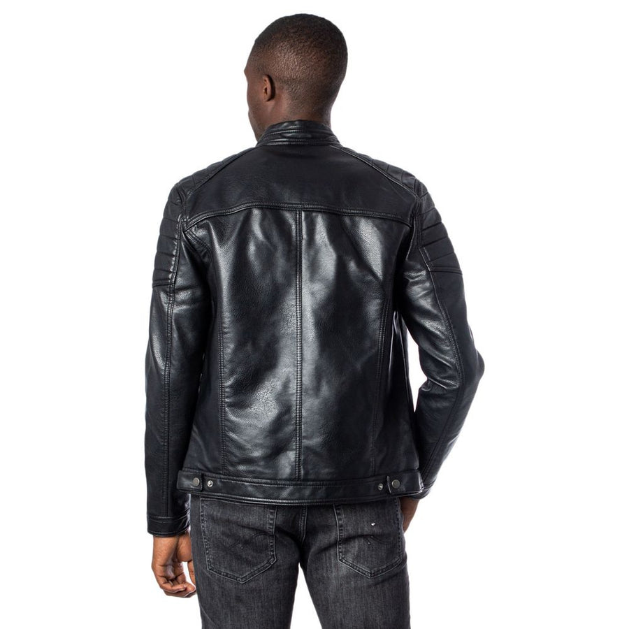 Jack Jones Black Faux Leather Jacket