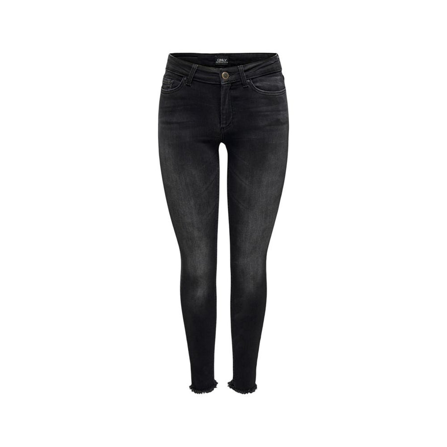 Only Schwarze Skinny Jeans aus Baumwolle
