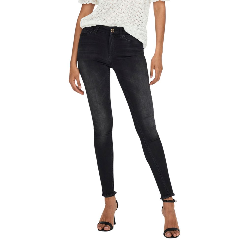 Only Schwarze Skinny Jeans aus Baumwolle
