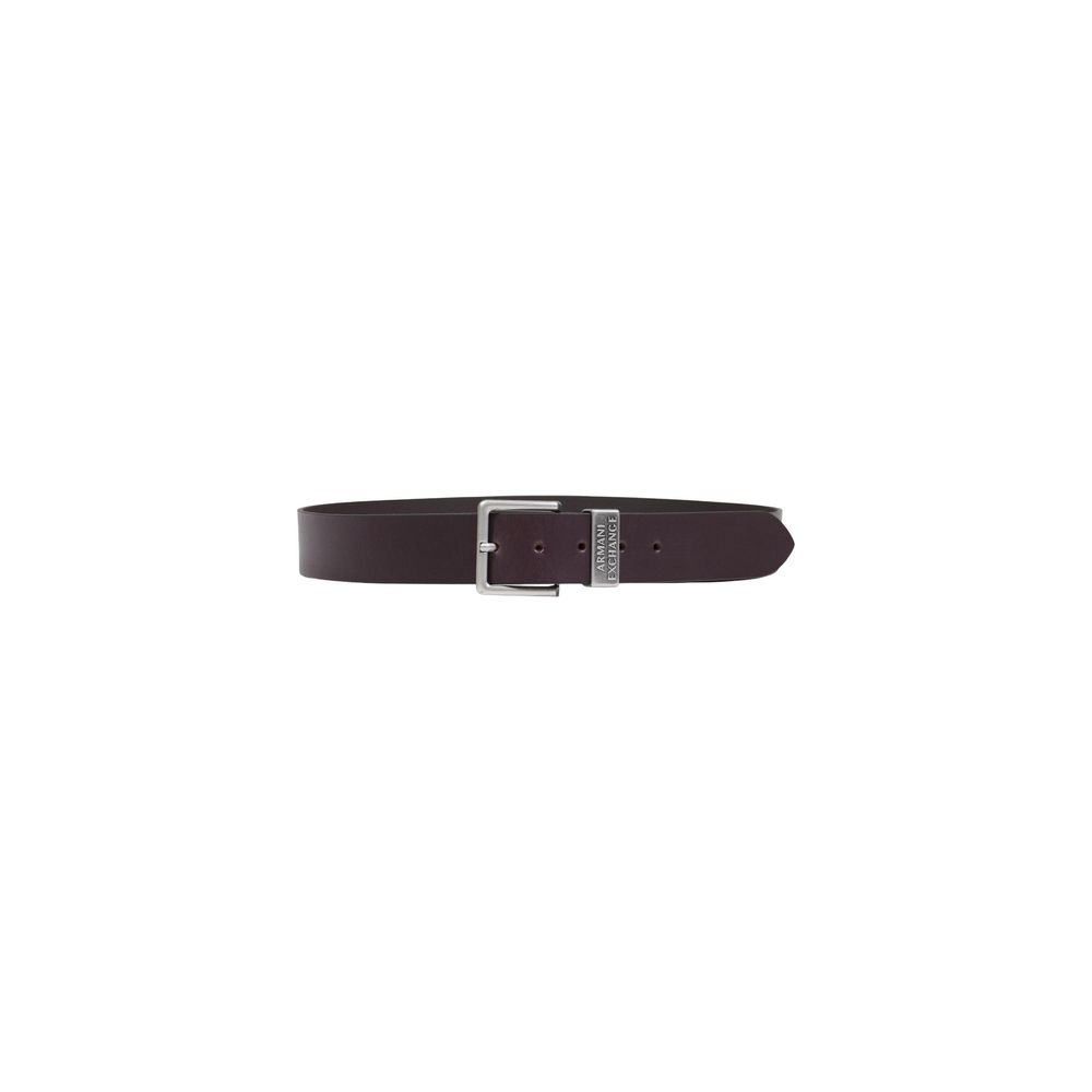 Armani Exchange Brauner Ledergürtel Regular Fit