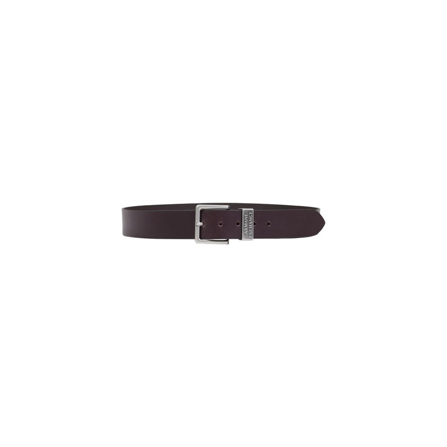 Armani Exchange Brown Leather Belt Regular Fit