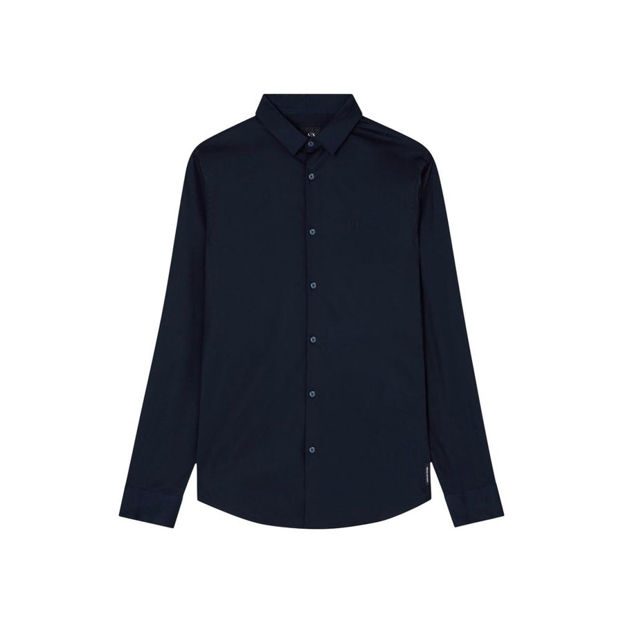 Armani Exchange Blue Cotton Shirt