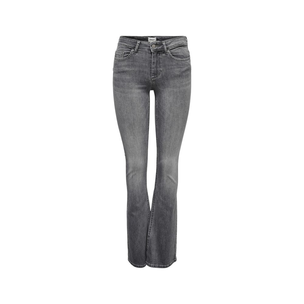 Only Graue Skinny Jeans aus Baumwolle