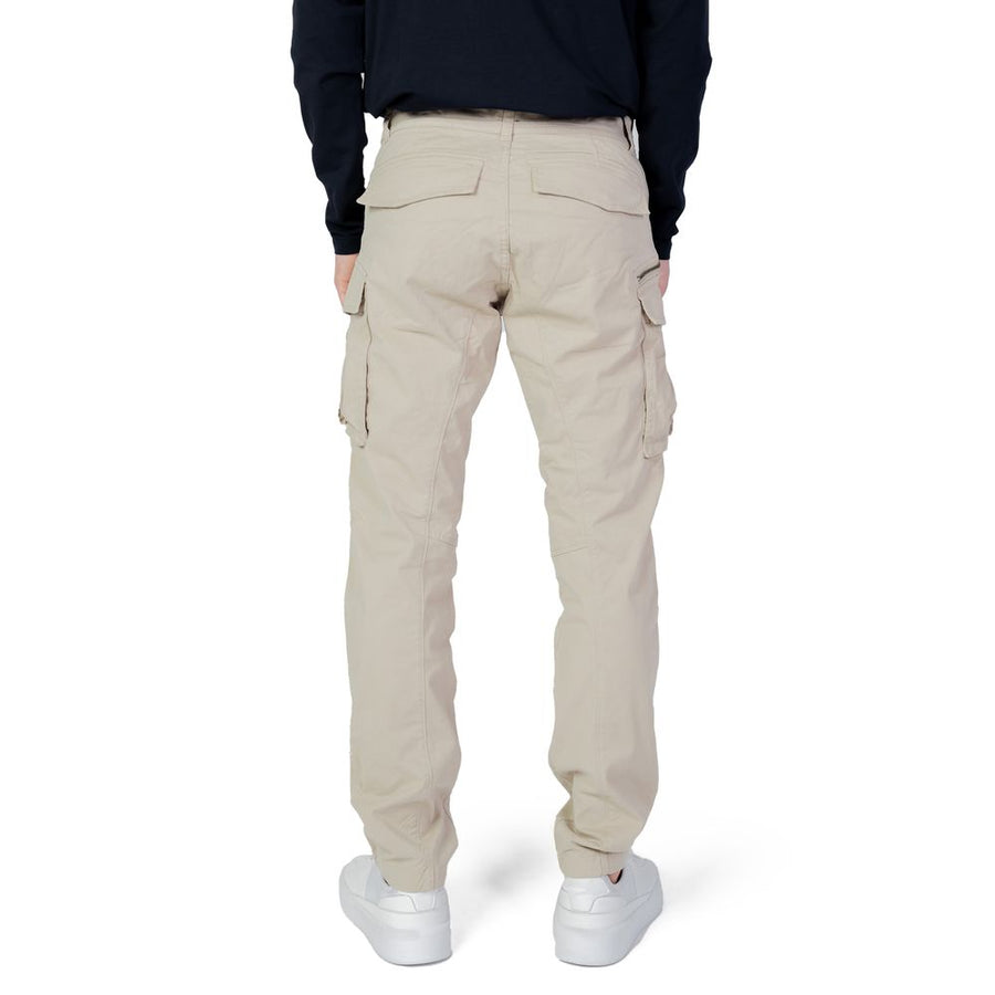Replay Beige Cotton Cargo Trousers
