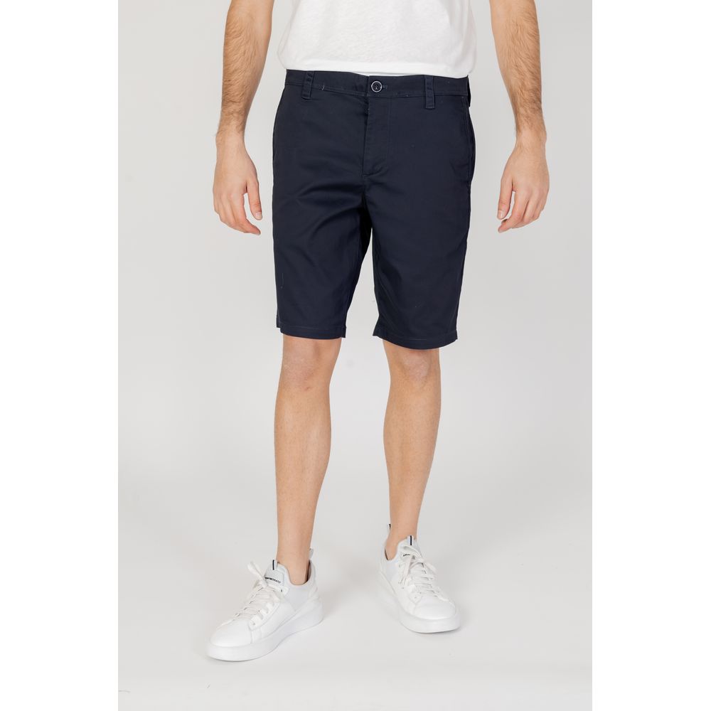 Armani Exchange Blaue Baumwoll-Bermudashorts