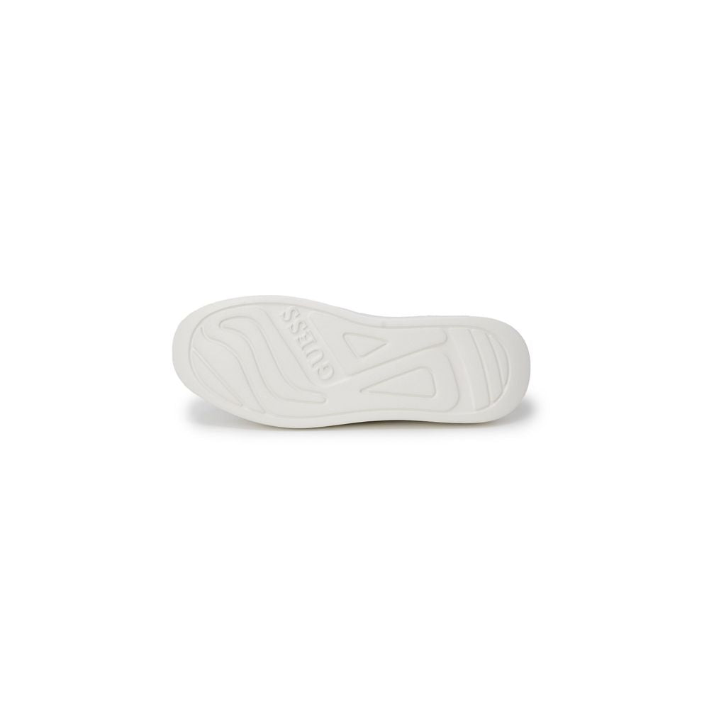 Guess Weiße Low-Top-Sneaker aus Polyethylen