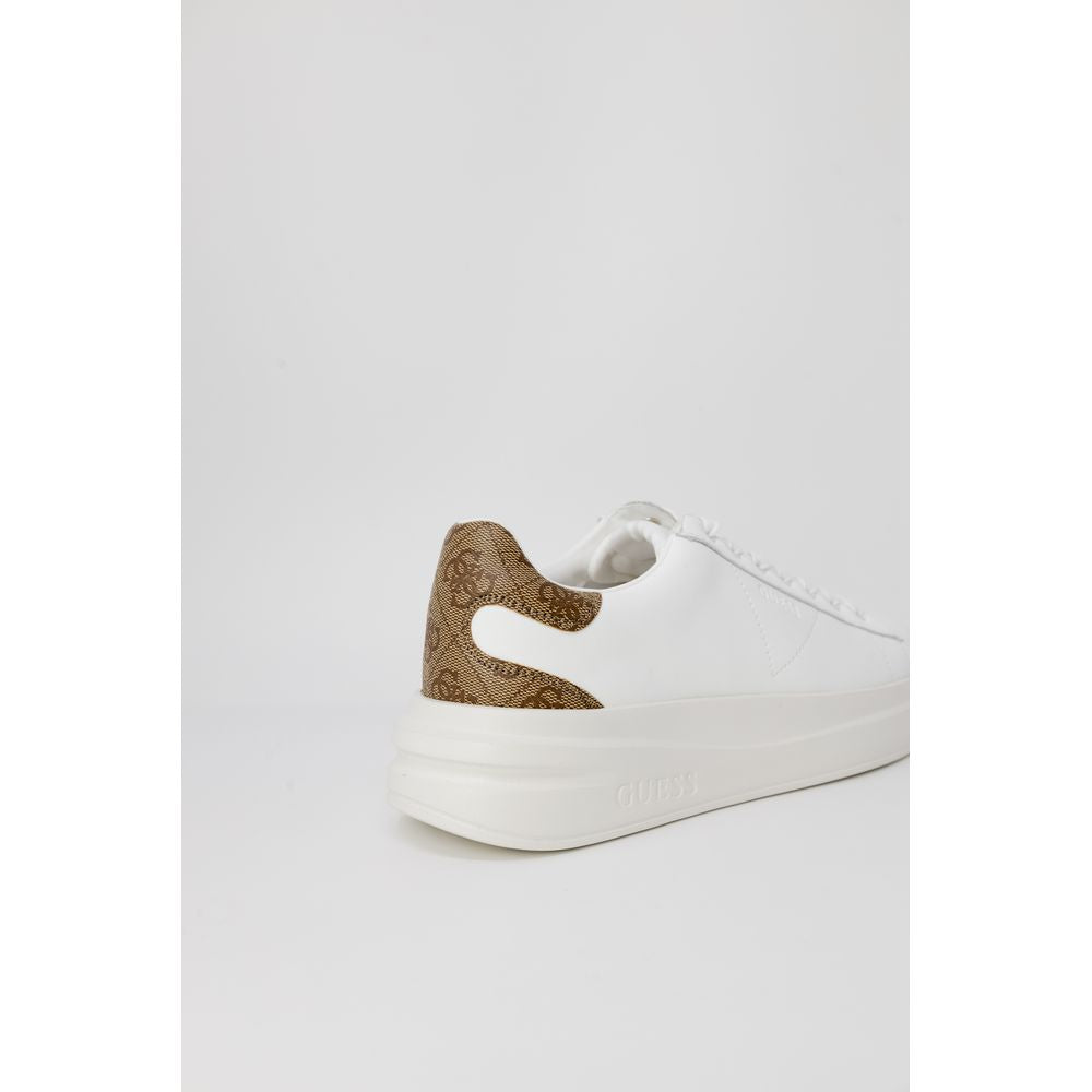 Guess Weiße Low-Top-Sneaker aus Polyethylen
