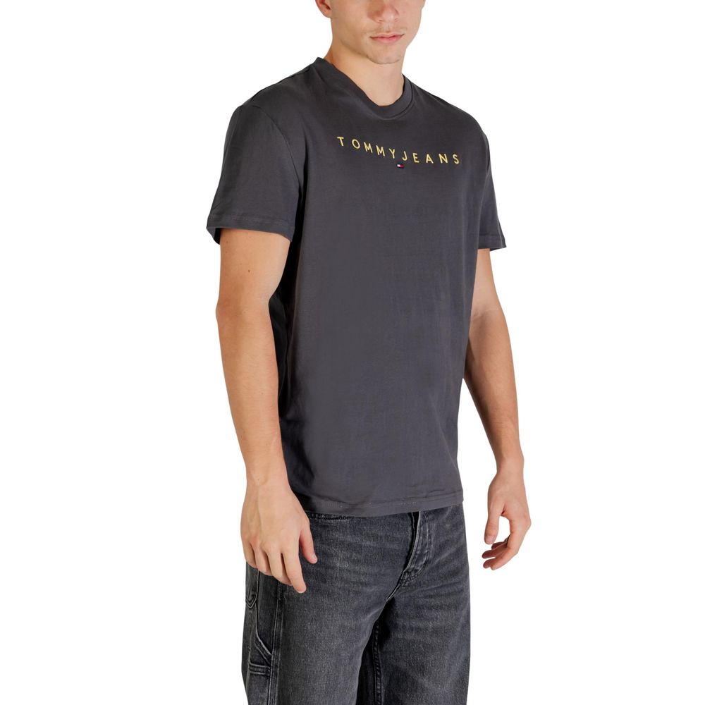 Tommy Hilfiger Jeans Graues T-Shirt aus recycelter Baumwolle