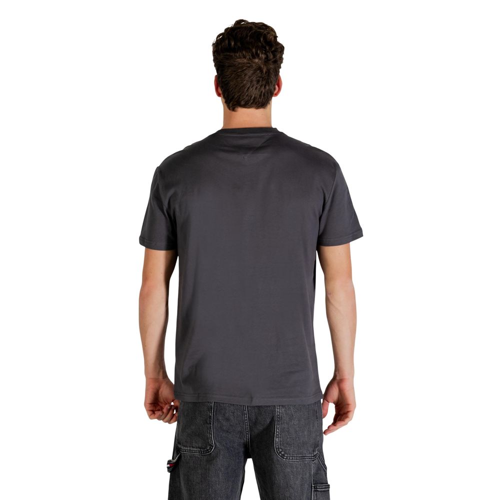 Tommy Hilfiger Jeans Graues T-Shirt aus recycelter Baumwolle