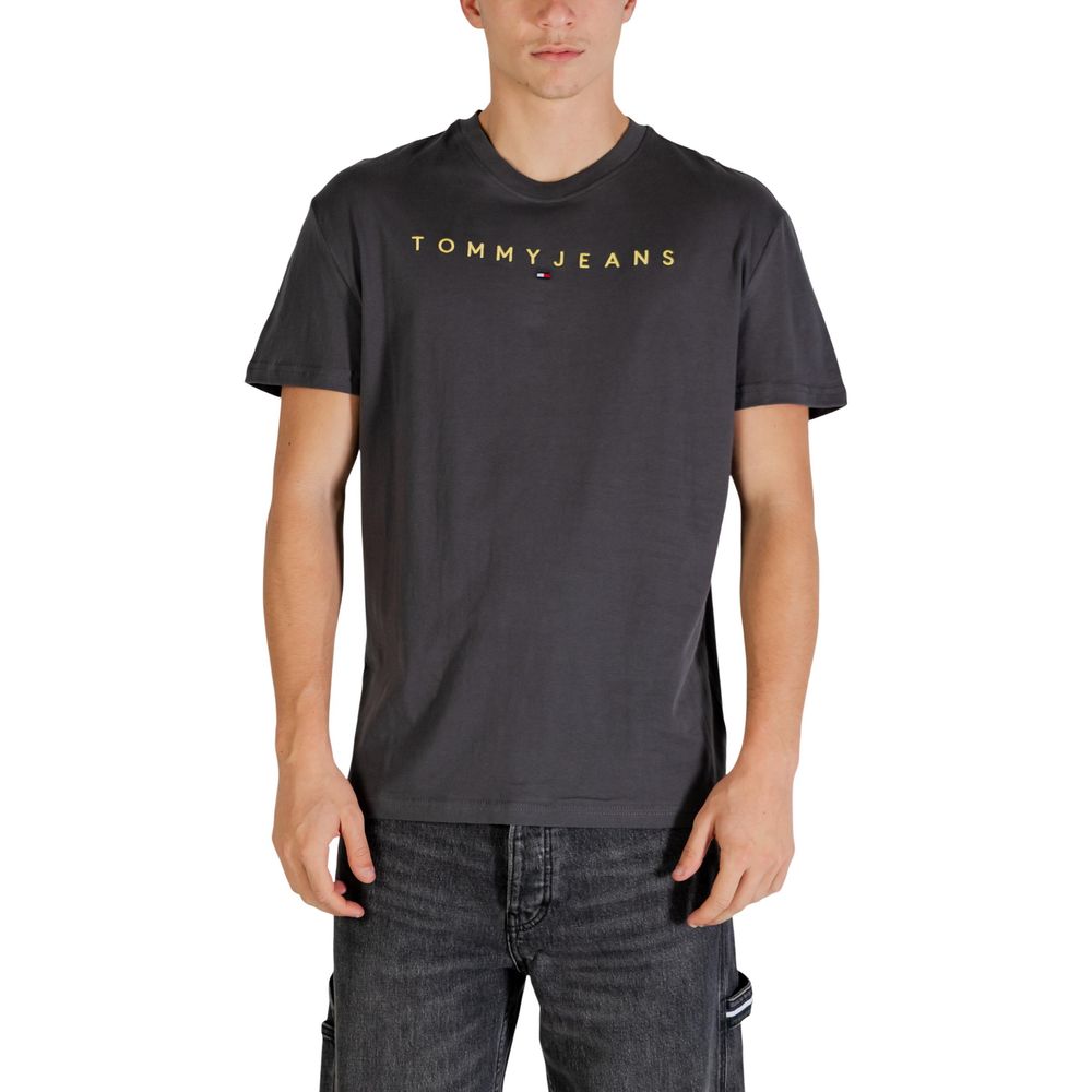 Tommy Hilfiger Jeans Graues T-Shirt aus recycelter Baumwolle