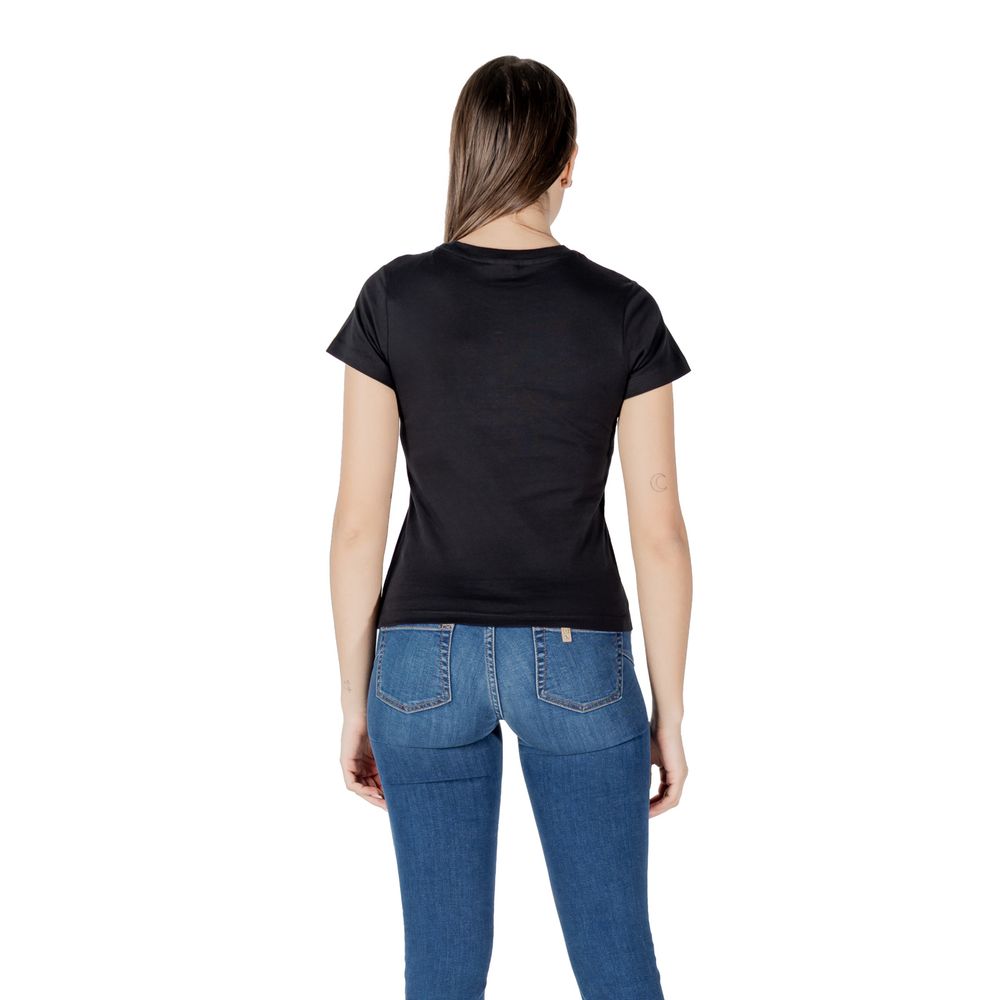 Guess Active Schwarzes Baumwoll-T-Shirt