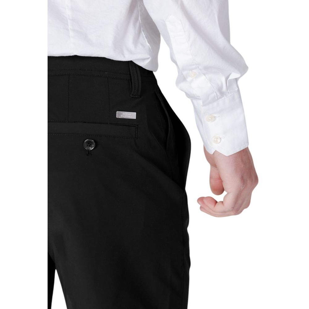 Armani Exchange Schwarze Polyamid-Bermudashorts