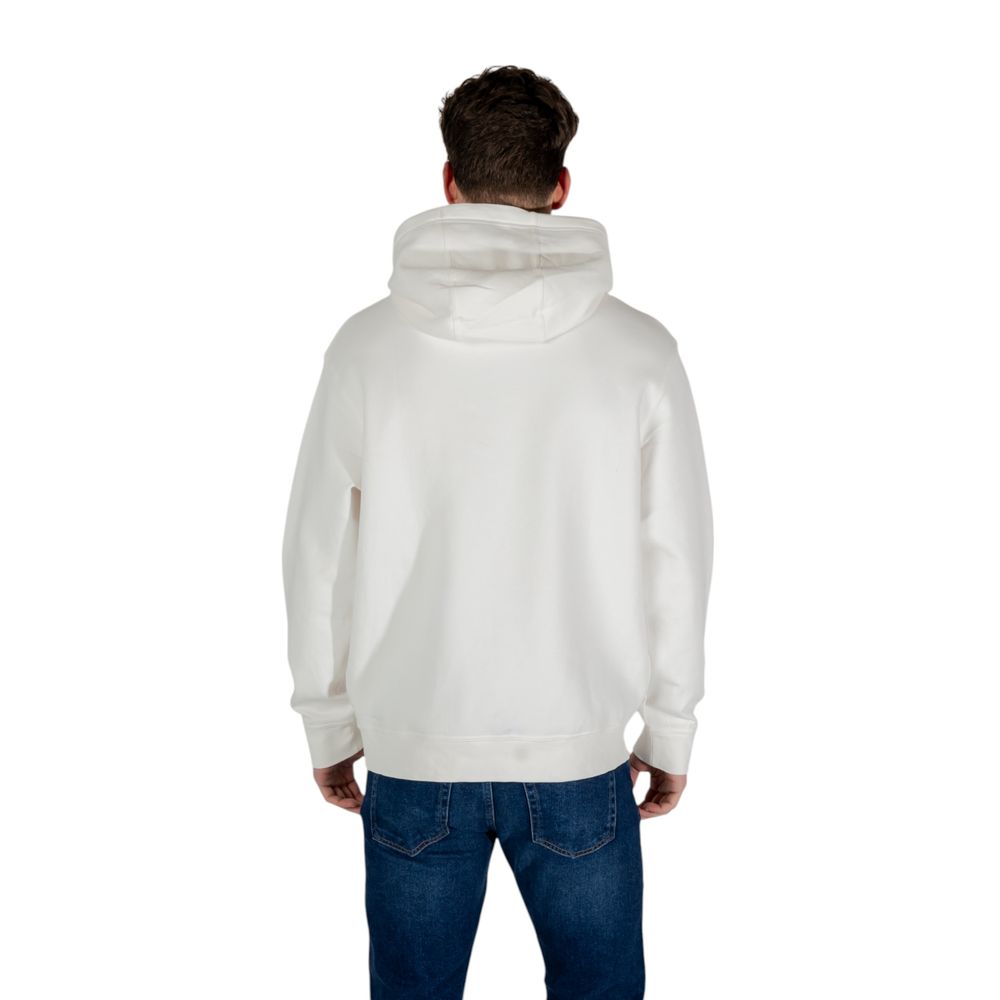 Armani Exchange Creme Baumwoll-Kapuzenpullover