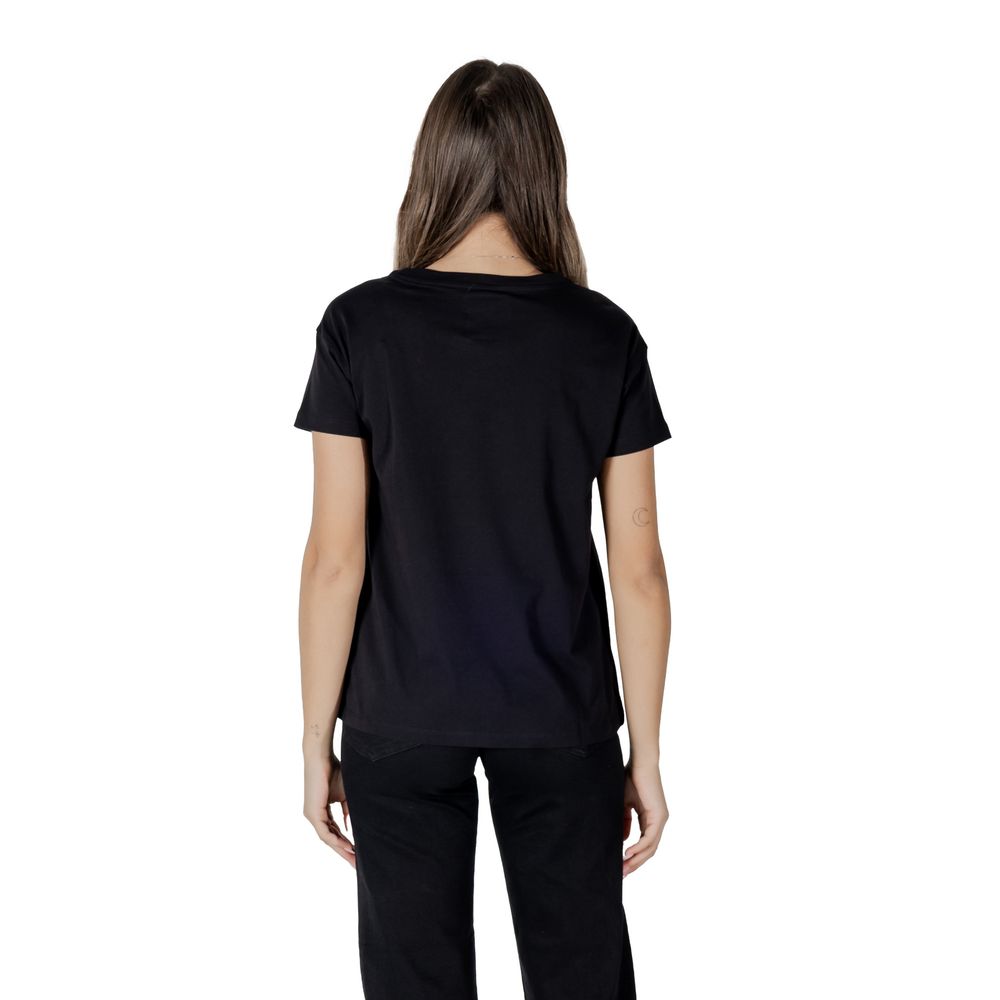 Armani Exchange Schwarzes Baumwoll-T-Shirt