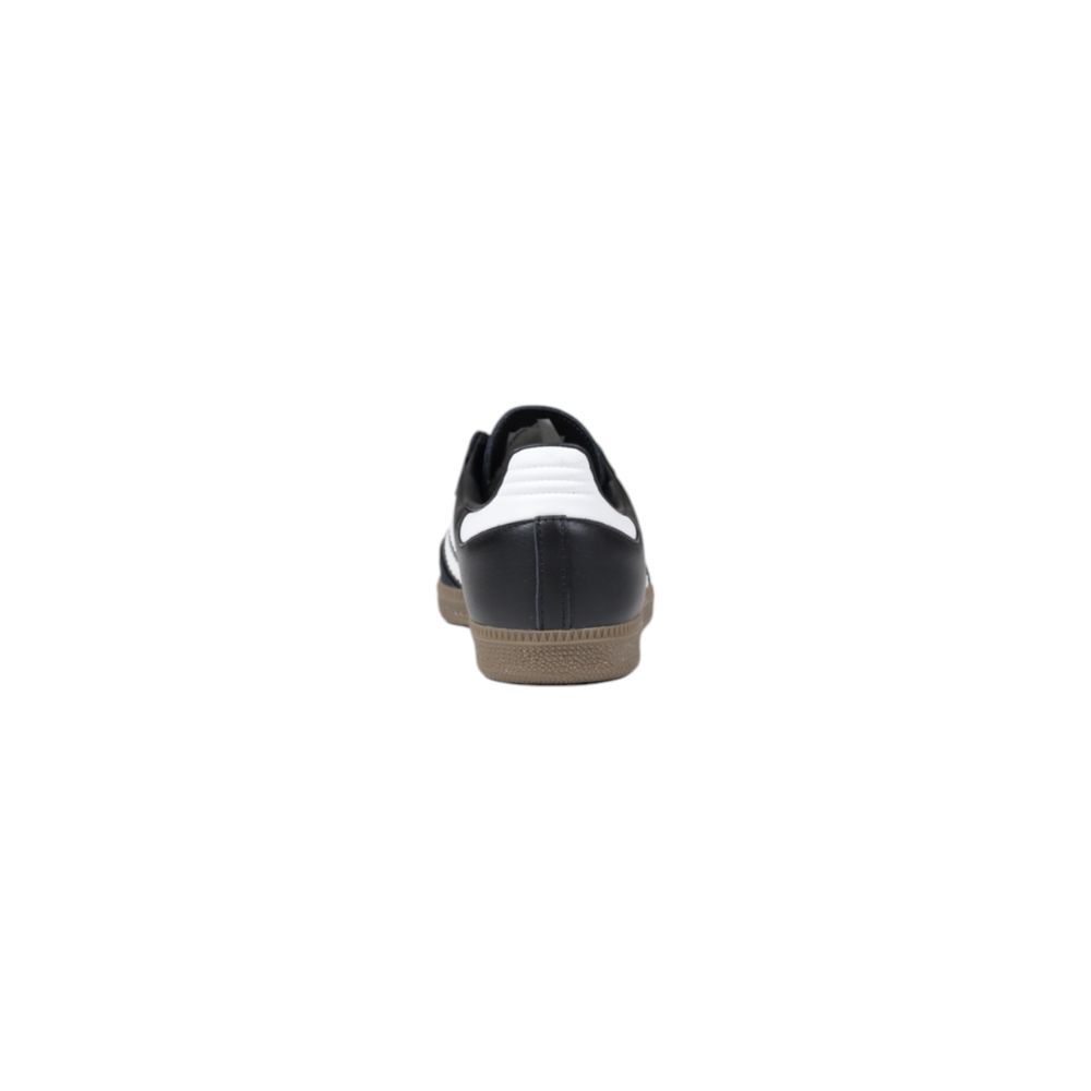 Adidas Originals Black Athletic Style Leather Sneakers