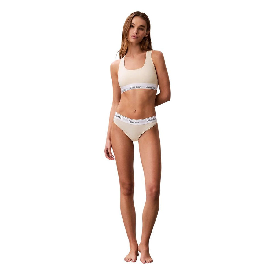 Calvin Klein Underwear Beige Cotton Bra