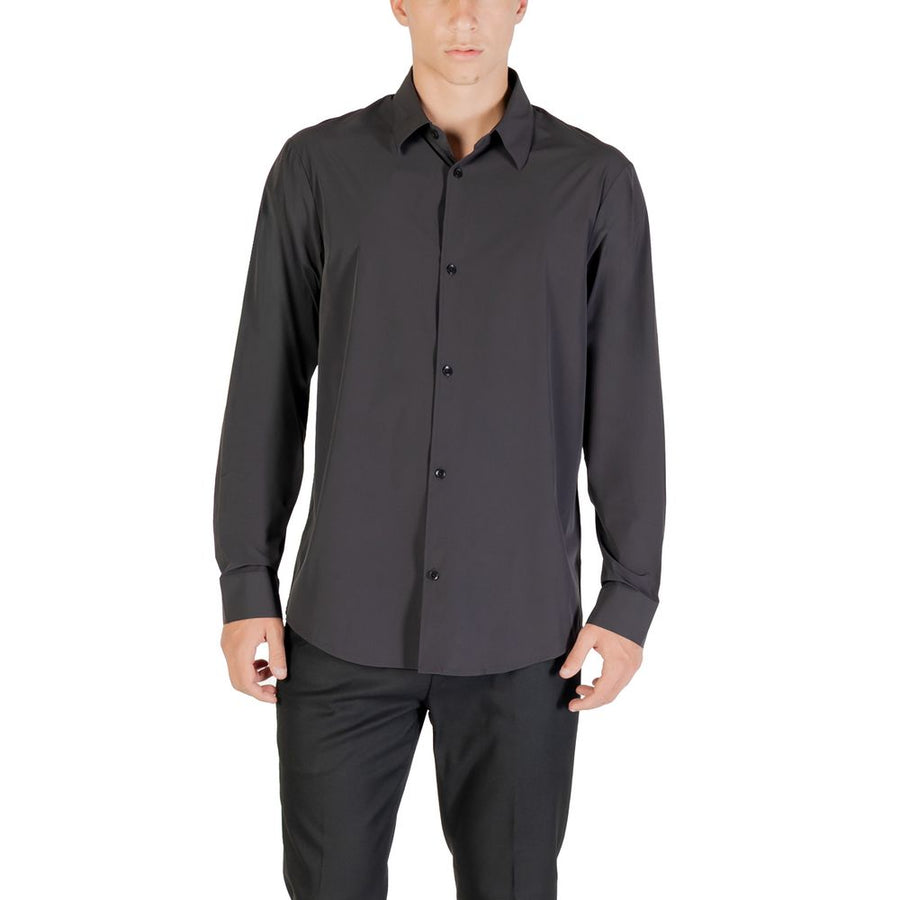 Armani Exchange Black Elastane Shirt
