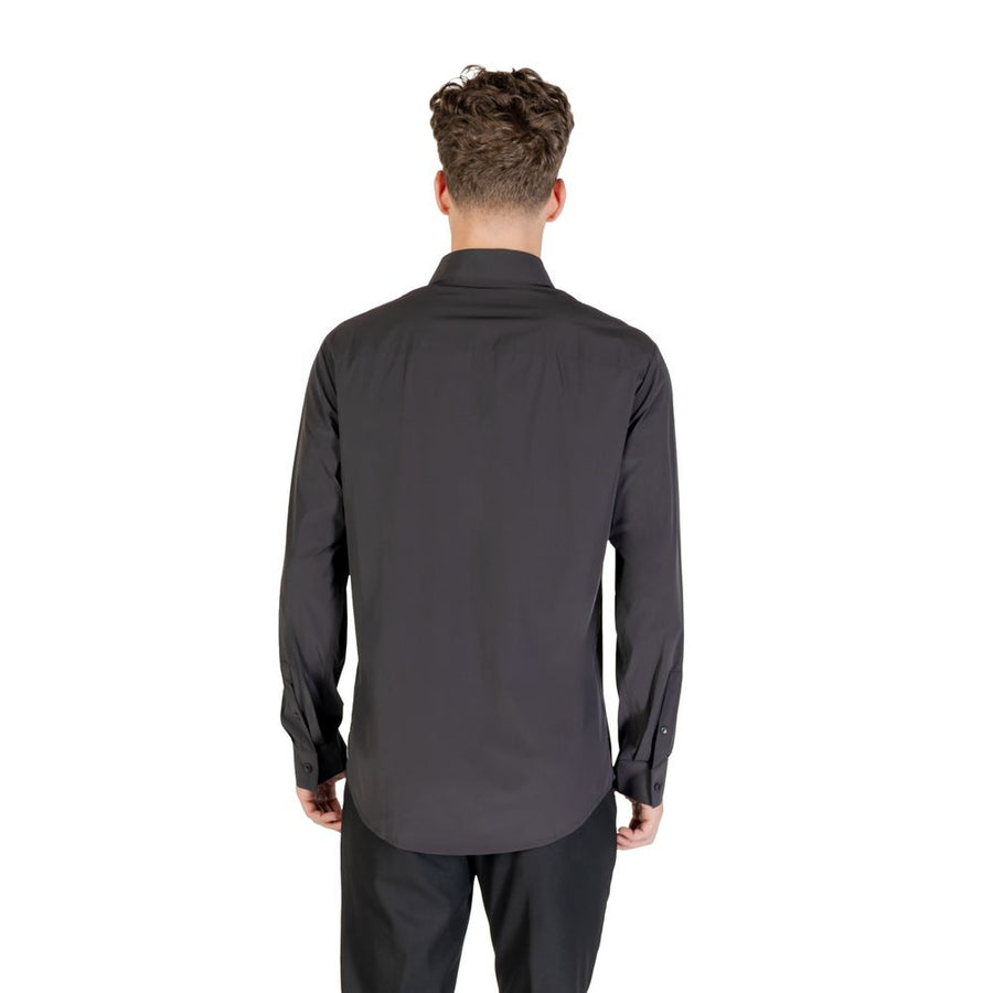 Armani Exchange Black Elastane Shirt