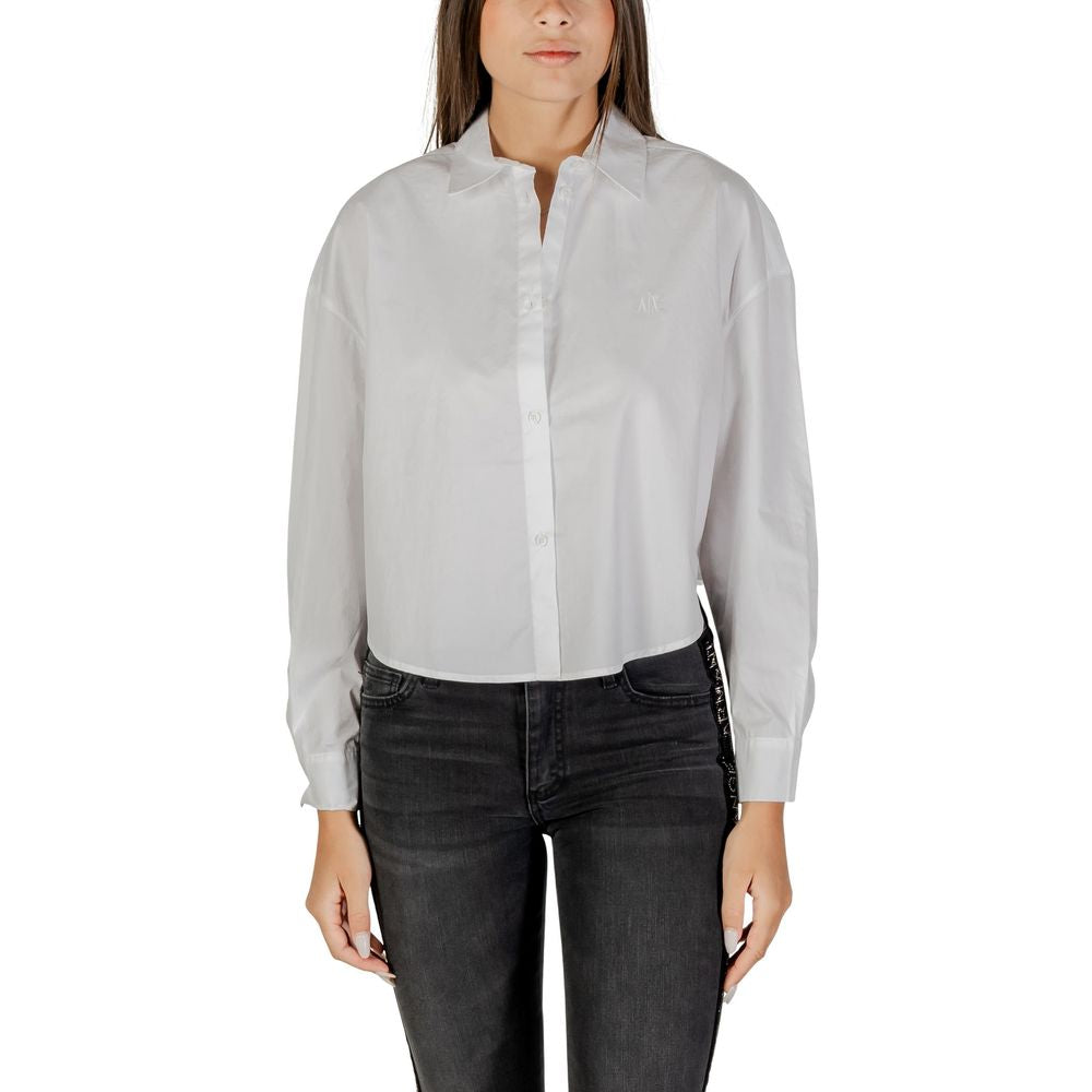 Armani Exchange Weiße Baumwollbluse