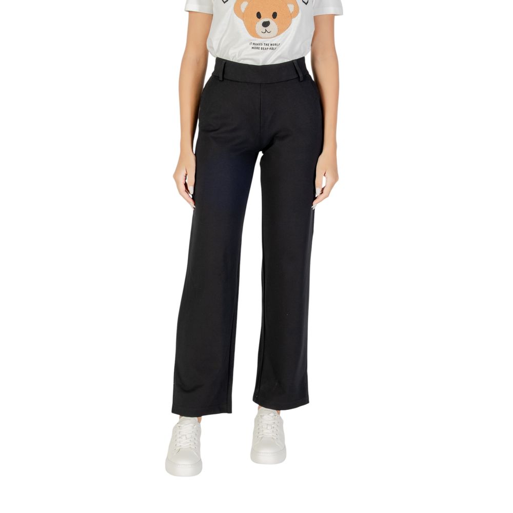Only black viscose leisure trousers