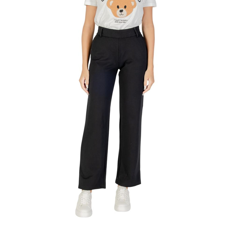 Only black viscose leisure trousers