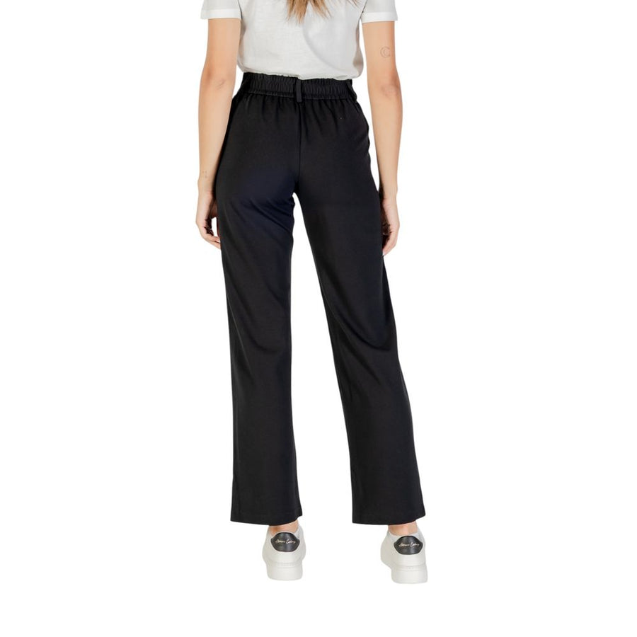 Only black viscose leisure trousers
